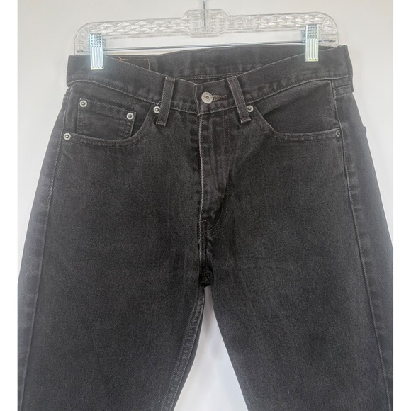 Levi's Other - Levis 505 Regular Fit Mens 30x32 Black Denim Straight Leg Jeans Dark Wash Pants.